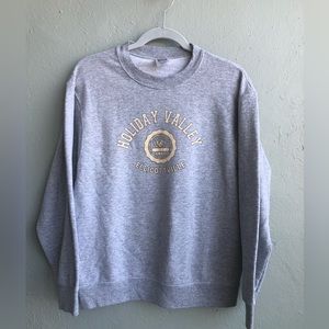 Holiday Valley Ellicottville Sweatshirt Size Medium Grey